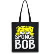 Эко-сумка Sponge Bob eyes Черный фото