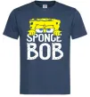 Мужская футболка Sponge Bob eyes Темно-синий фото