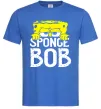 Мужская футболка Sponge Bob eyes Ярко-синий фото