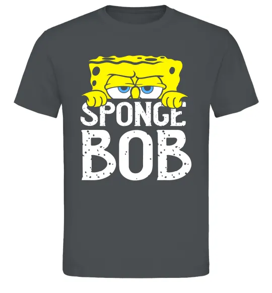 Мужская футболка Sponge Bob eyes Графит фото