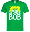 Мужская футболка Sponge Bob eyes Зеленый фото