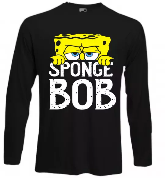 Лонгслів Sponge Bob eyes Чорний фото