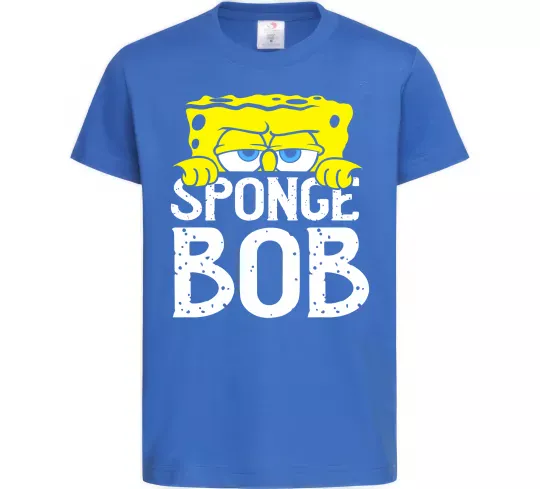 Детская футболка Sponge Bob eyes Ярко-синий фото