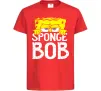 Детская футболка Sponge Bob eyes Красный фото