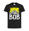 Детская футболка Sponge Bob eyes Черный фото