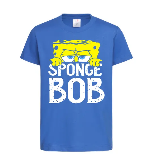 Детская футболка Sponge Bob eyes Ярко-синий фото