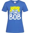 Жіноча футболка Sponge Bob eyes Яскраво-синій фото