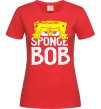 Жіноча футболка Sponge Bob eyes Червоний фото
