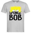 Мужская футболка Sponge Bob eyes Серый фото