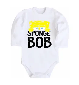 Детский боди Sponge Bob eyes Белый фото