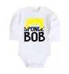 Дитячий бодік Sponge Bob eyes Білий фото