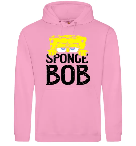 Мужская толстовка (худи) Sponge Bob eyes Розовый фото