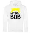 Чоловіча толстовка (худі) Sponge Bob eyes Білий Чоловіча толстовка (худі) Sponge Bob eyes Білий фото