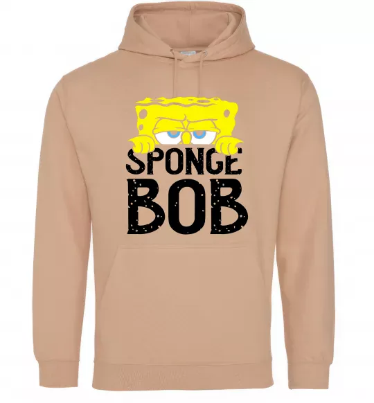 Женская толстовка (худи) Sponge Bob eyes Песочный фото