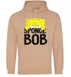 Женская толстовка (худи) Sponge Bob eyes Песочный фото