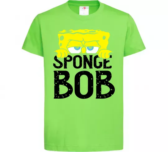 Детская футболка Sponge Bob eyes Лаймовый фото