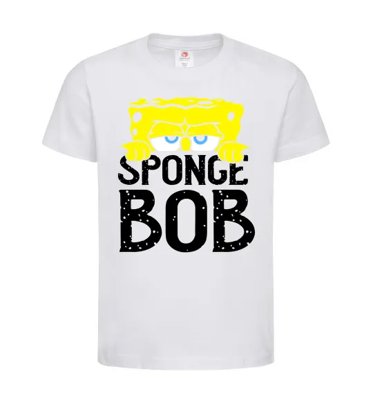 Детская футболка Sponge Bob eyes Белый фото
