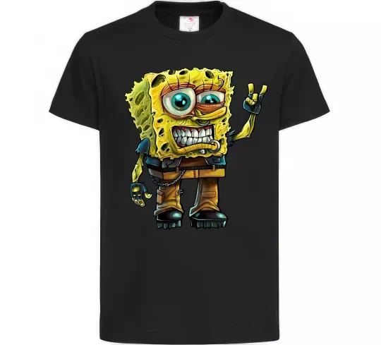Детская футболка Sponge Bob grange Черный фото