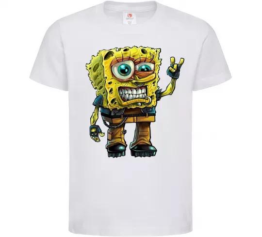 Детская футболка Sponge Bob grange Белый фото
