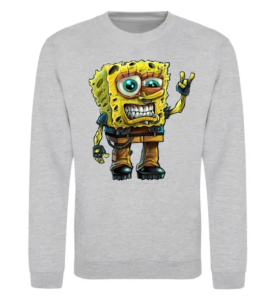 Свитшот Sponge Bob grange Серый меланж фото