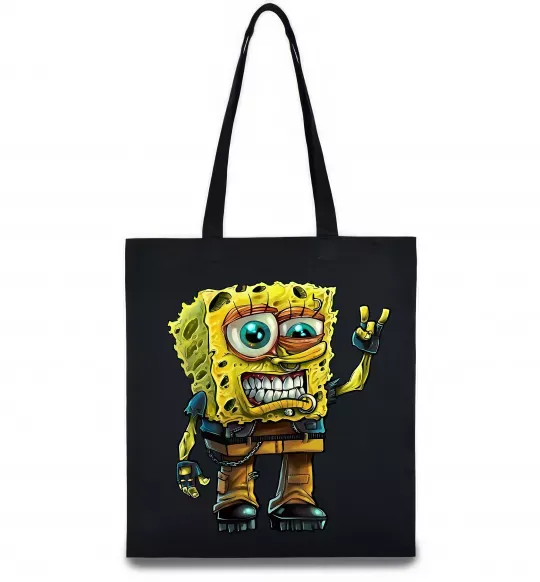 Еко-сумка Sponge Bob grange Чорний фото
