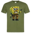 Чоловіча футболка Sponge Bob grange Оливковий фото