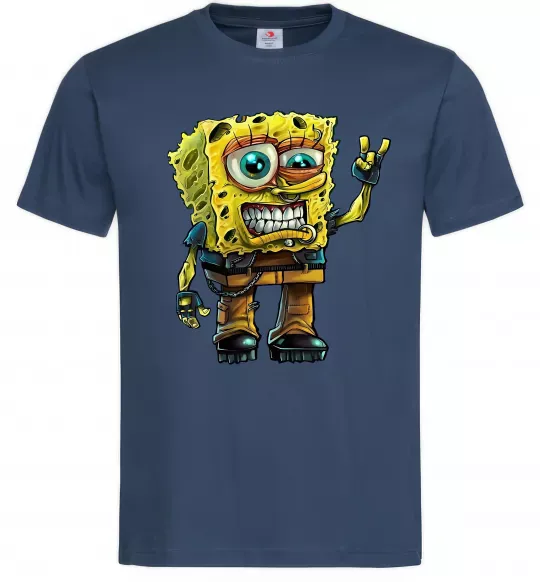 Чоловіча футболка Sponge Bob grange Темно-синій фото