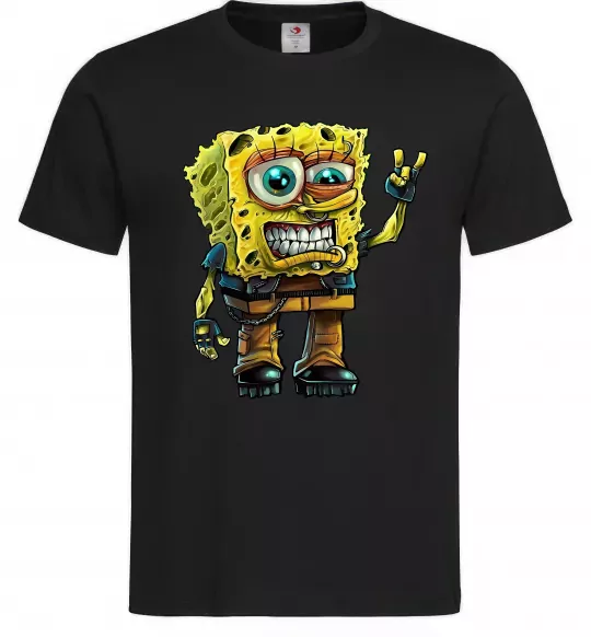 Чоловіча футболка Sponge Bob grange Чорний фото