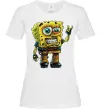 Женская футболка Sponge Bob grange Белый фото