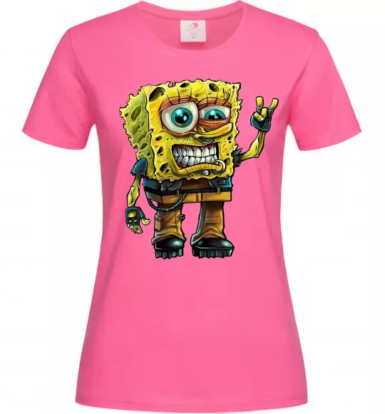 Женская футболка Sponge Bob grange Ярко-розовый фото