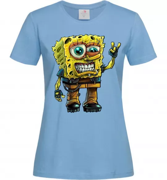 Женская футболка Sponge Bob grange Голубой фото