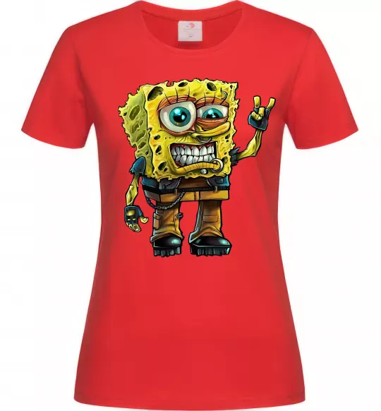 Женская футболка Sponge Bob grange Красный фото
