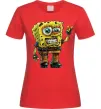 Женская футболка Sponge Bob grange Красный фото