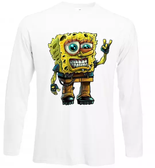Лонгслив Sponge Bob grange Белый фото