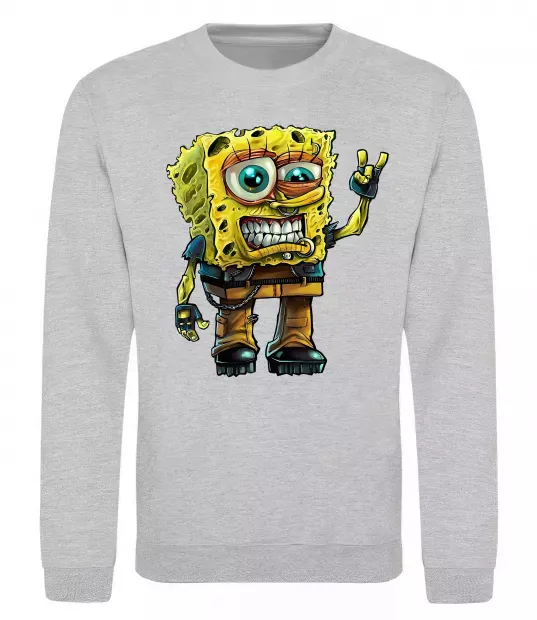Світшот Sponge Bob grange Сірий меланж фото