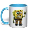 Чашка с цветной ручкой Sponge Bob grange Голубой фото