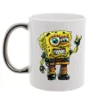 Чашка с цветной ручкой Sponge Bob grange Серебро фото