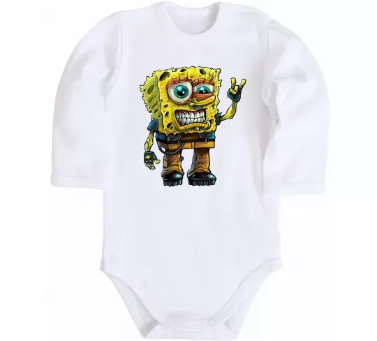 Детский боди Sponge Bob grange Белый фото
