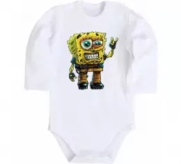 Детский боди Sponge Bob grange Белый фото