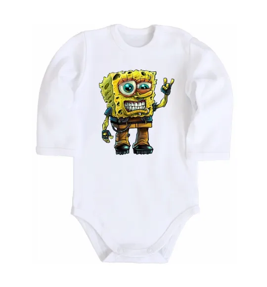Детский боди Sponge Bob grange Белый фото