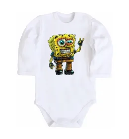 Детский боди Sponge Bob grange Белый фото
