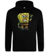 Мужская толстовка (худи) Sponge Bob grange Черный фото