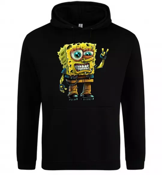 Жіноча толстовка (худі) Sponge Bob grange Чорний фото