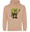Жіноча толстовка (худі) Sponge Bob grange Пісочний фото
