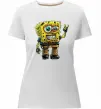 Женская премиум футболка Sponge Bob grange Белый фото