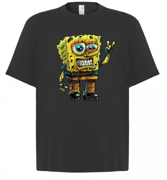 Футболка Оверсайз Sponge Bob grange Черный фото