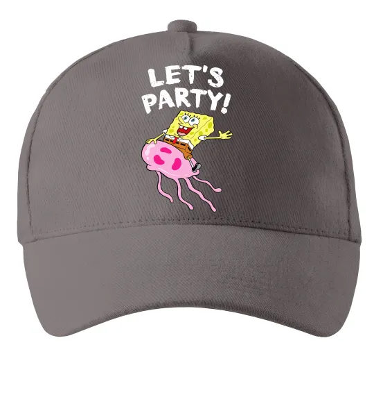 Кепка Sponge Bob lets party Серый фото