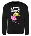 Світшот Sponge Bob lets party Чорний фото