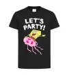Детская футболка Sponge Bob lets party Черный фото