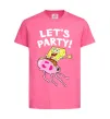 Детская футболка Sponge Bob lets party Ярко-розовый фото